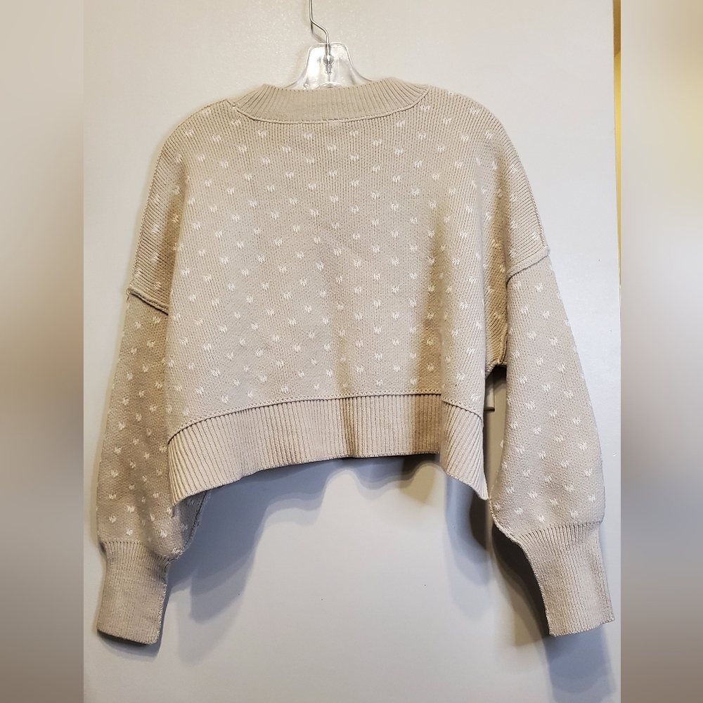 9. NWOT - Free People Easy Street Cropped Pullover Sweater - Picture 7 of 11
